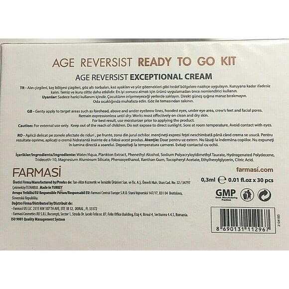 FARMASI DR C TUNA AGE REVERSIST Ready to Go EXCEPTIONAL CREAM 30 pcs NIB - Picture 3 of 7